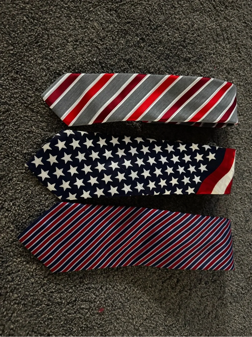 Nautica Red, White, and Blue Patriotic Tie Trio